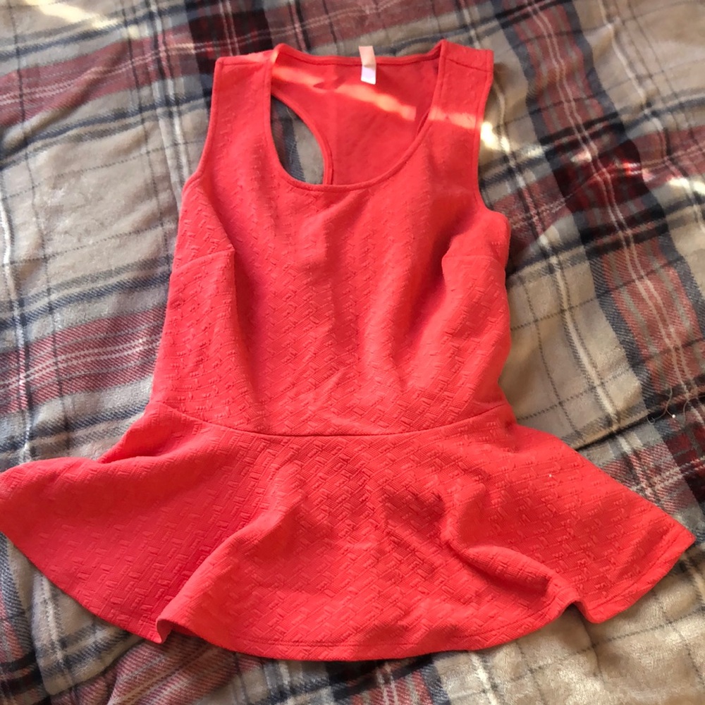 Racer back sleeveless blouse dress shirt